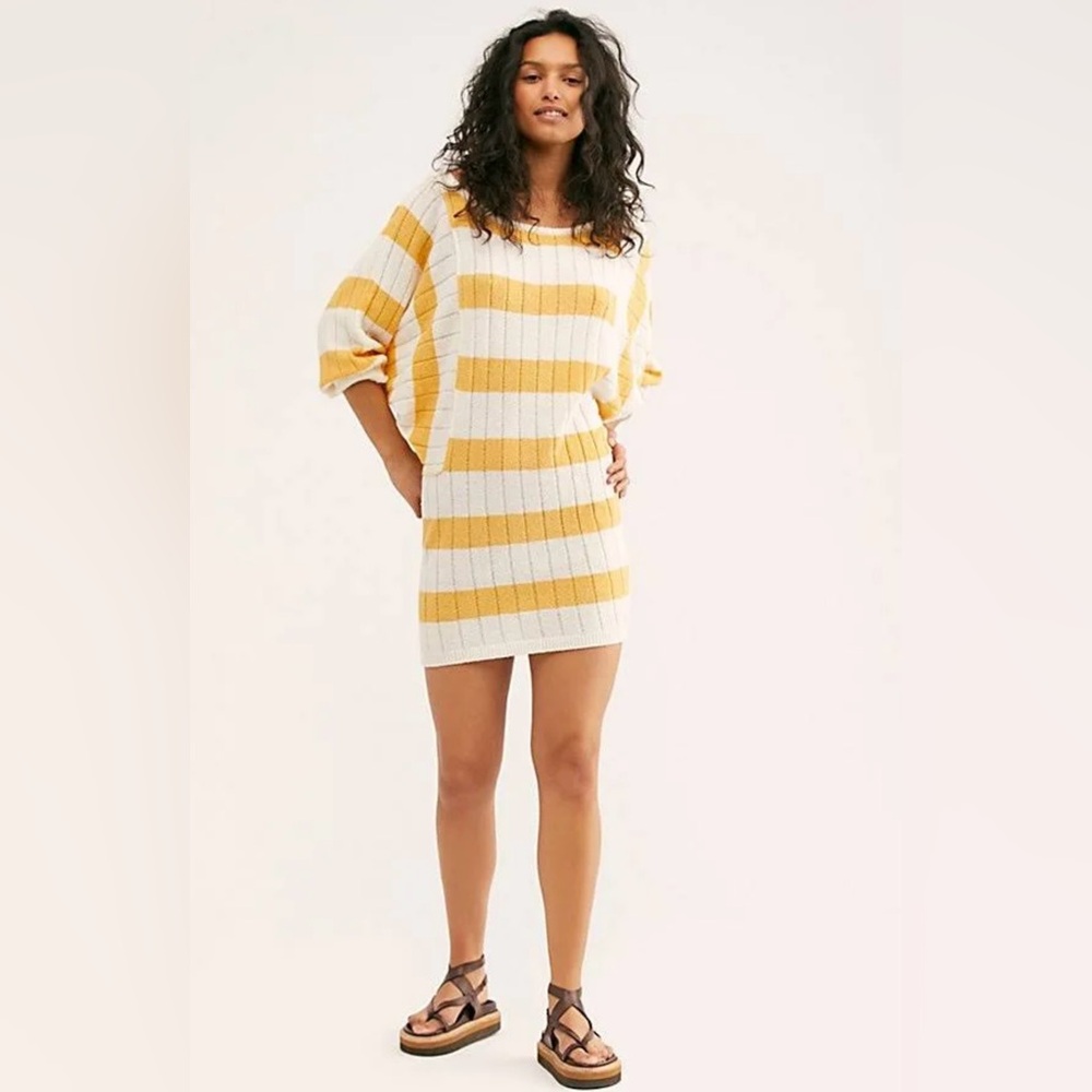 Free People Mauna Kea Sweater Mini Dress